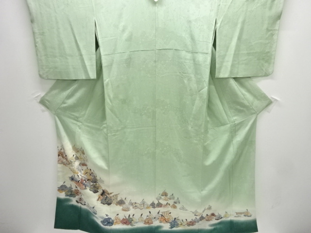 JAPANESE KIMONO / TOMESODE / ONE CREST / PEOPLE IN THE HEIAN ERA